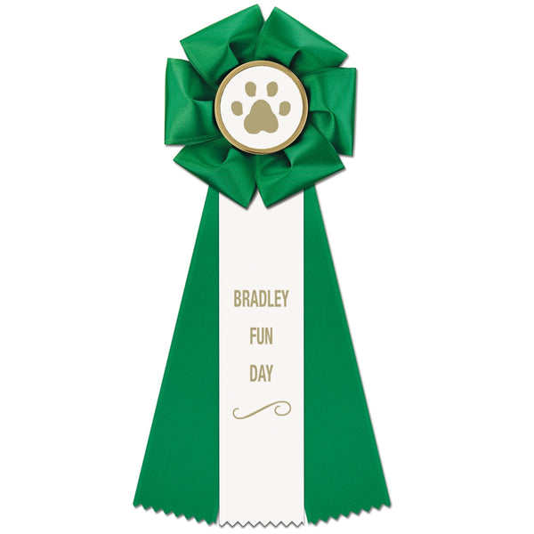 Beauty 3W Rosette Award Ribbon