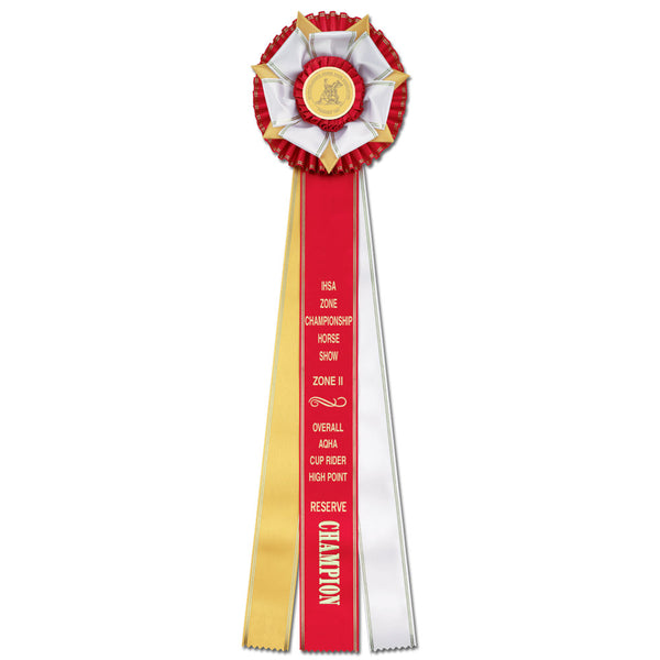 Berkshire 3 Rosette Award Ribbon