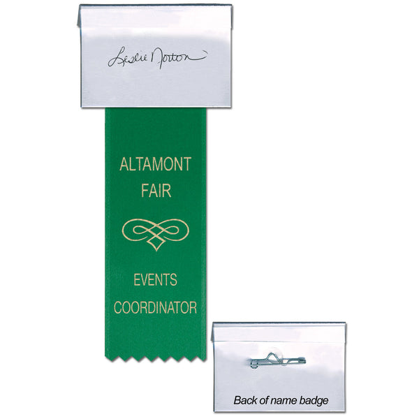3-1/2" x 2-1/4" ID Cardholder With Printed Ribbon