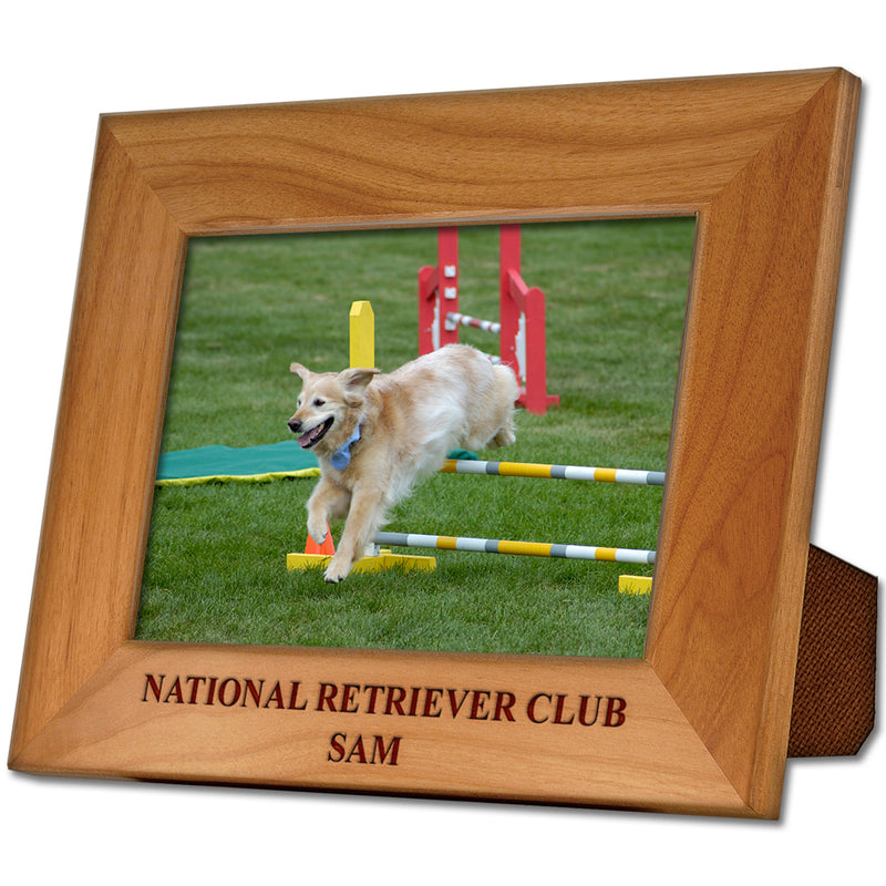 5" x 7" Red Alder Engraved Wooden Award Frame