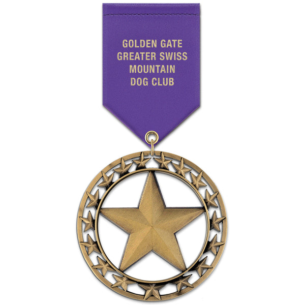 2-3/4"  RS Award Medal w/ Satin Drape