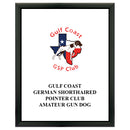 5" x 7" Custom Black Plaque With Full Color Imprint