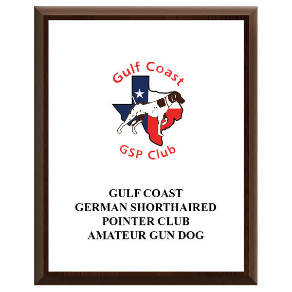 5" x 7" Custom Cherry Plaque With Full Color Imprint