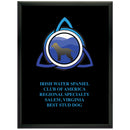 9" x 12" Custom Black Plaque With Full Color Imprint