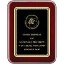 7" x 9" Rosewood Piano Finish Award Plaque