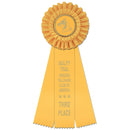 Luxury 3 Rosette Award Ribbon