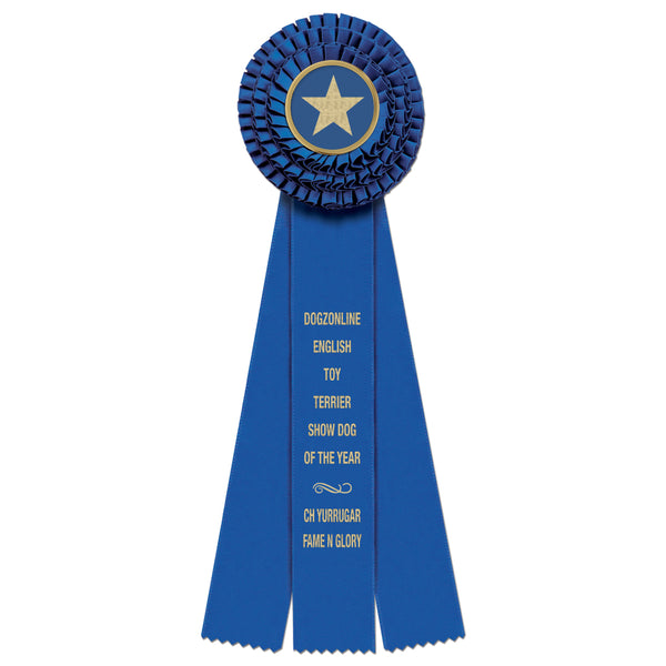 Dover 3 Rosette Award Ribbon