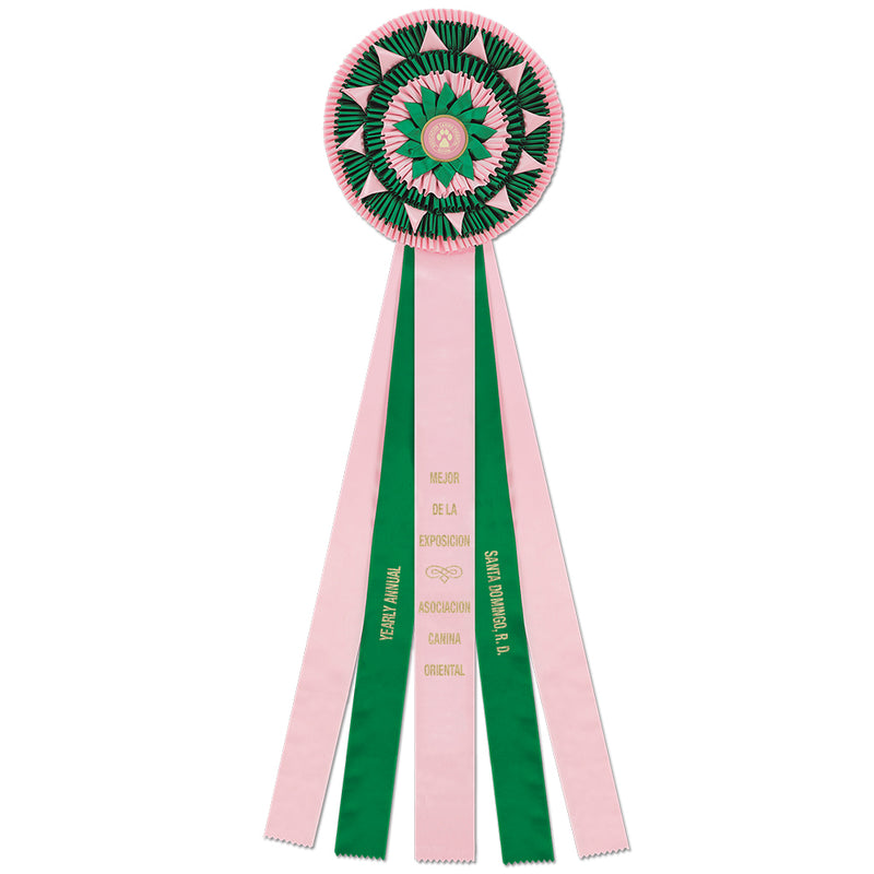 Sparkford 5 Rosette Award Ribbon