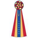 Newton 5 Rosette Award Ribbon