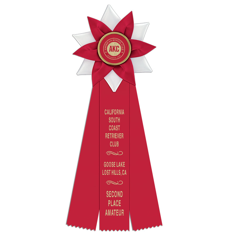 Wales 3 Rosette Award Ribbon