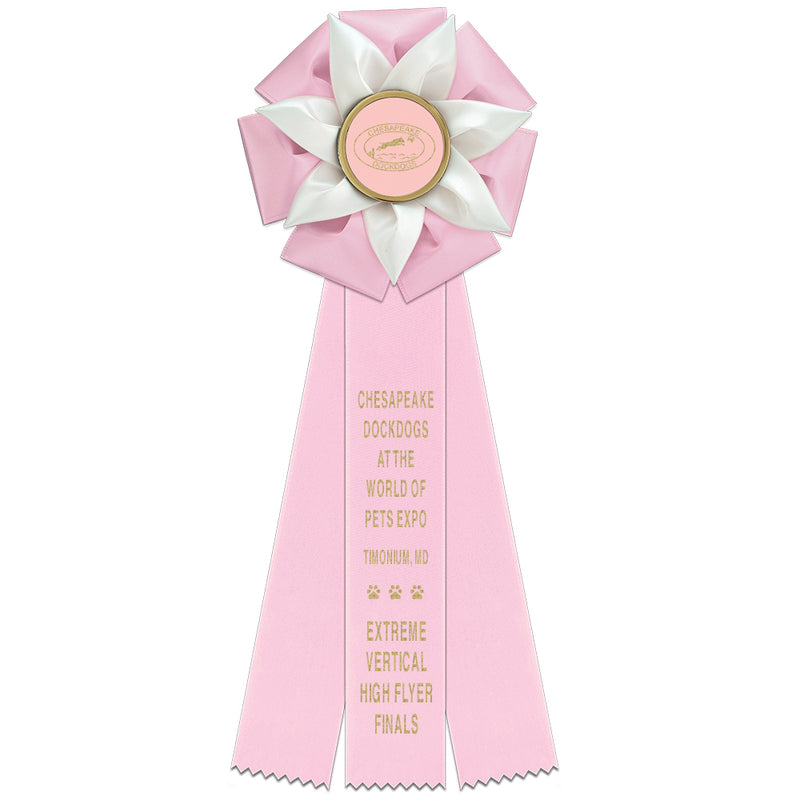 Roseland 3 Rosette Award Ribbon