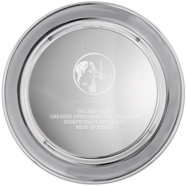 7-1/2" Pewter Image Award Tray