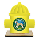 5" Hydrant Shape Birchwood Award Trophy With Natural Birchwood Base