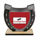 5" Horseshoe Shape Birchwood Award Trophy With Natural Birchwood Base