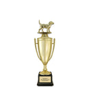 14" Custom Loving Cup Award Trophy With Square Base