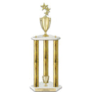 26" White Finished Award Trophy
