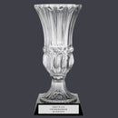 Large Optical Crystal Award Vase w/ Attached Base