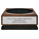 Medium Walnut Presentation Base With Engraved Plate