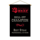 11-1/2"h x 18-1/2"w Cloth Mini Banners Without Fringe