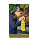 18-1/2"h x 11-1/2"w Vinyl Mini Banner With Fringe