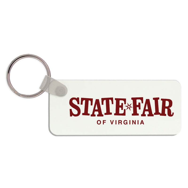 3" x 1" Full Color Custom Rectangle Keychain With Print on Front