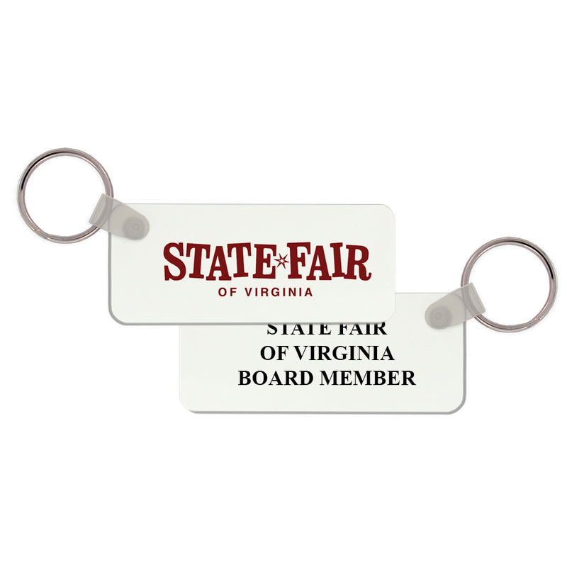 3" x 1" Full Color Custom Rectangle Keychain With Print on Back