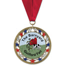 2-3/4" Custom RSG Award Medal With Grosgrain Neck Ribbon