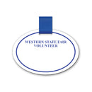 Oval Pin-on Name Tag