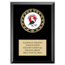5" x 7" Custom RS14 Medal Black Plaque With Engraved Plate