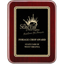 7" x 9" Rosewood Piano Finish Award Plaque