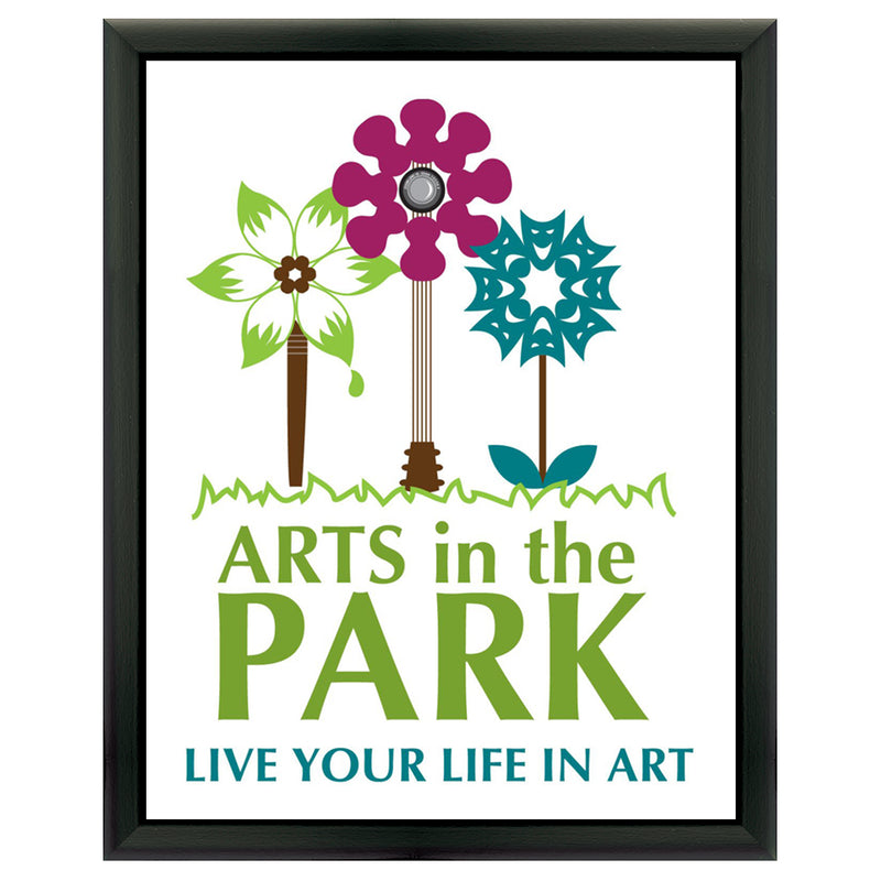 5" x 7" Custom Black Plaque With Full Color Imprint