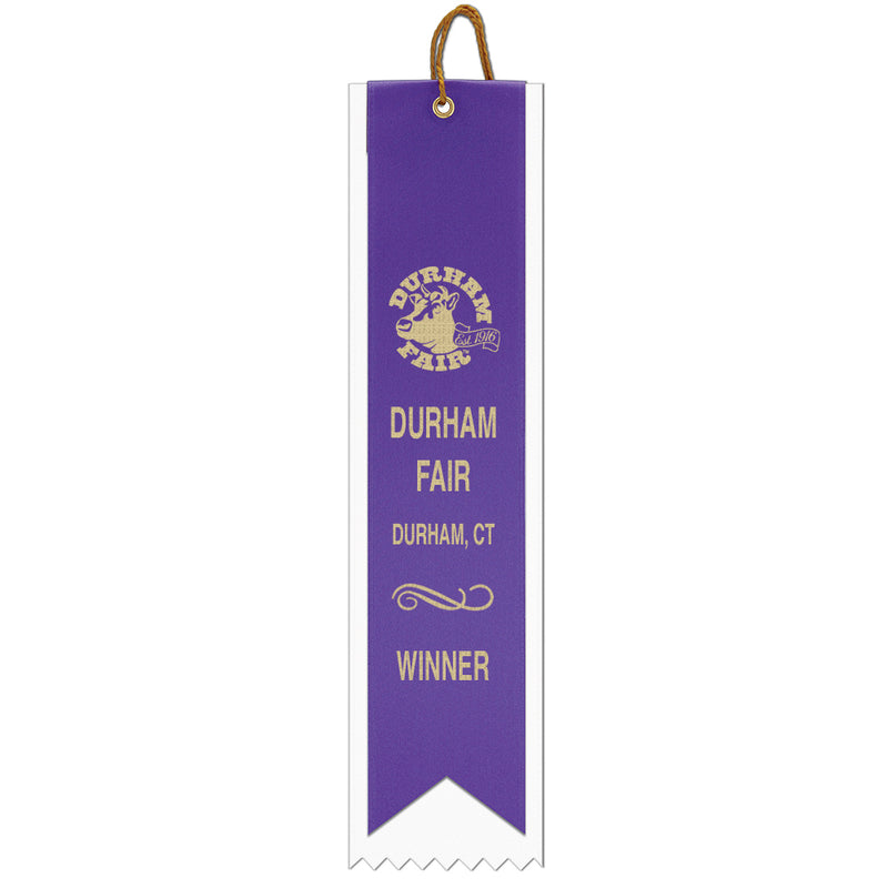 2-1/2" x 10" Custom 2 Layered Square Top Award Ribbon