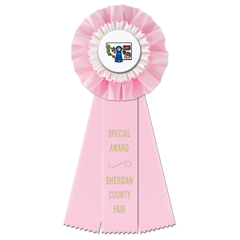 Trent 3 Rosette Award Ribbon