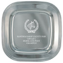 11" Silver Square Award Tray