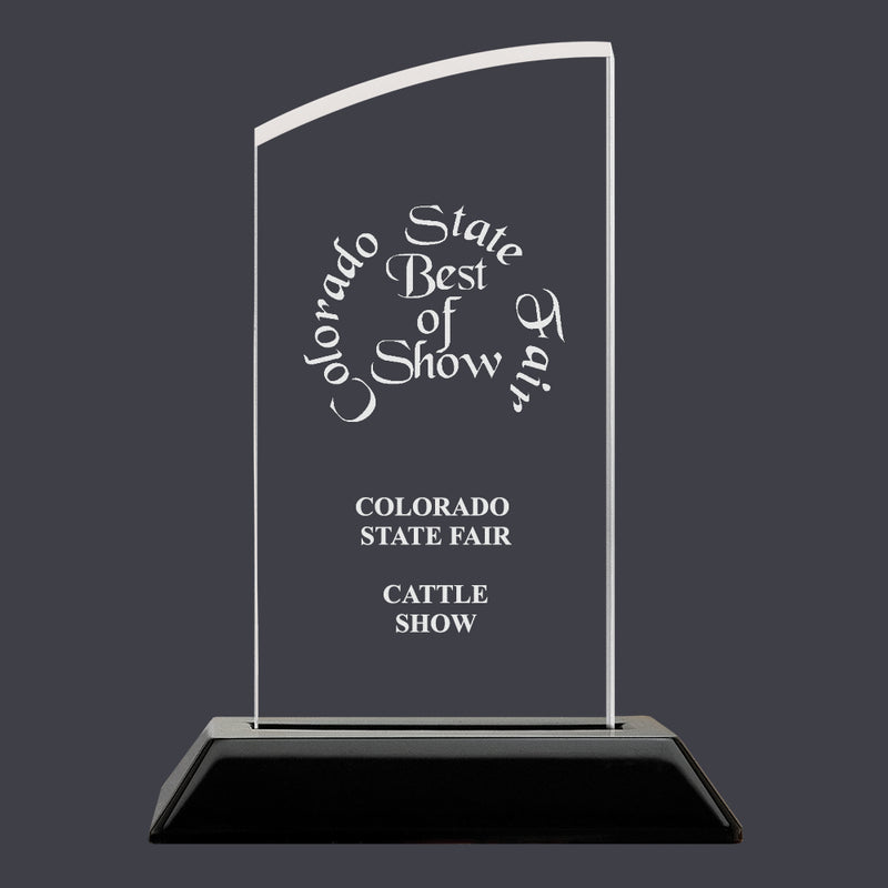 6-1/4" Custom Engraved Swatch Acrylic Award