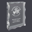 5" X 7" Custom Engraved Rectangular Optical Crystal Award