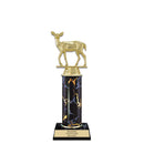 10" Black Faux Marble Award Trophy