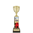 11" Custom Column Trophy with Black Base