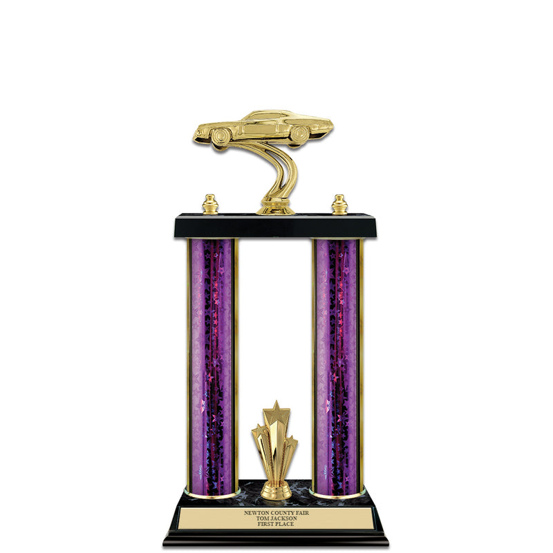 15" 2 Column Award Trophy With Trim