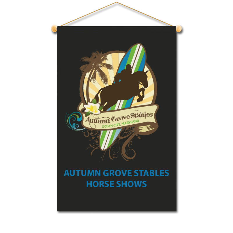 11-1/2"h x 18-1/2"w Cloth Mini Banners Without Fringe