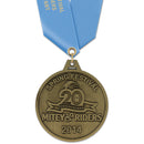 2-1/2" HS Custom Award Medal With Satin Neck Ribbon