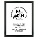 5" x 7" Custom Black Plaque With Full Color Imprint
