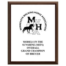 12" x 15" Custom Cherry Plaque With Full Color Imprint