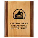 8" x 10"  Full Color Award Plaque - Red Alder & Walnut