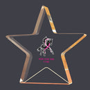 6" Custom Full Color Gold Star Shimmer Acrylic