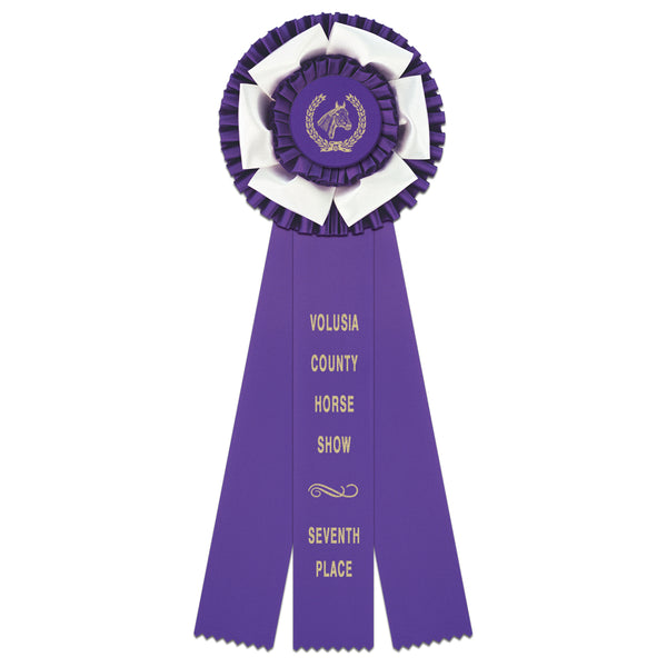 Dutchess 3 Rosette Award Ribbon