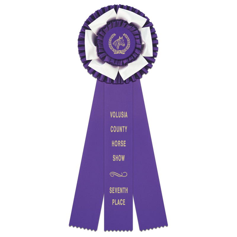 Dutchess 3 Rosette Award Ribbon