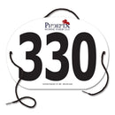 Custom Indurotec<sup>TM</sup> Full Color Oval Exhibitor Number With String