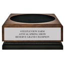 Medium Walnut Presentation Base With Engraved Plate