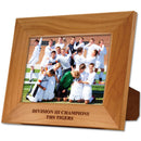 8" x 10" Red Alder Engraved Wooden Award Frame